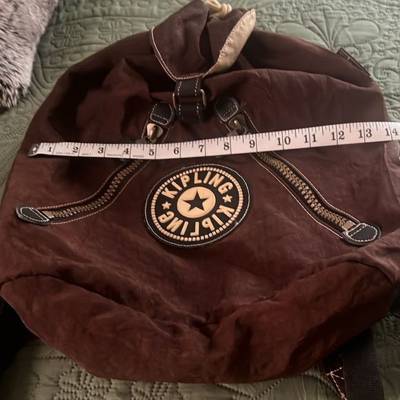 Vintage Kipling Drawstring Backpack. Brown. Great Condition!! - Picture 6 of 6